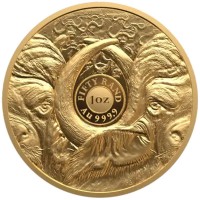 Südafrika 50 Rand Big Five III Büffel 2026 1 Oz Gold PP Rückseite