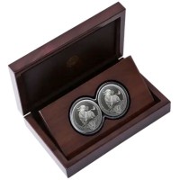 Südafrika - 10 Rand Big Five III Büffel 2026 - 2*1 Oz Silber Proof Set