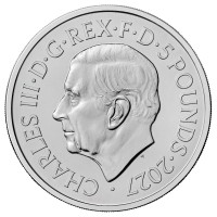 Großbritannien 5 GBP Lunar Jahr des Schafs 2027 Münze Blister Rückseite