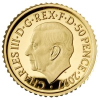 Großbritannien 0,50 GBP Lunar Jahr des Schafs 2027 1/40 Oz Gold PP Rückseite