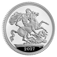 Großbritannien The Silver Sovereign 2027 Silber PP