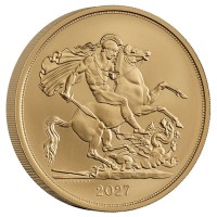 Großbritannien The Five Sovereign Piece 2027 Gold BU