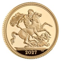 Großbritannien Sovereign Five Coin Set 2027 Gold PP Rückseite