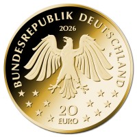 Deutschland 5*20 Euro SATZ Rückkehr der Wildtiere (5.) Wisent 5*1/8 Oz Gold Rückseite