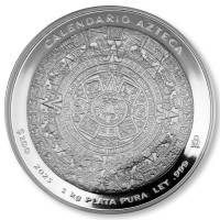 Mexiko - Azteken Kalender 2025 - 1 KG Silber