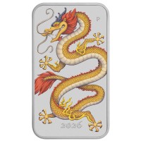 Australien 1 AUD Drachen Barren Golden Dragon 2026 1 Oz Silber Color