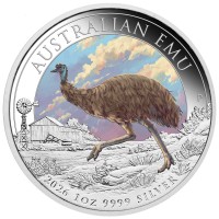Australien - 1 AUD Emu Color 2026 - 1 Oz Silber Color 2. Ausgabe