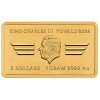 Australien 3 AUD Top Gun 40. Jubiläum 2026 1g Gold Rückseite