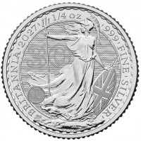 Großbritannien - 19*0,50 GBP Britannia 2027 30. Jubiläum - 19 * 1/4 Oz Silber (Tube)