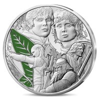 Frankreich - 100 EUR Herr der Ringe(TM) Das Lórien Blatt 2026 - Silber Color