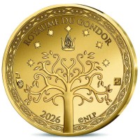Frankreich 250 EUR Herr der Ringe(TM) Gondor(TM) Flagge 2026 Gold BU