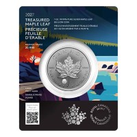 Kanada - 5 CAD Treasured Maple Leaf Seetaucher (Loon) 2027 - 1 Oz Silber