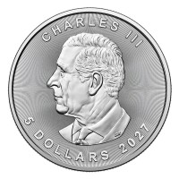 Kanada - 5 CAD Treasured Maple Leaf vierblättriges Kleeblatt 2027 - 1 Oz Silber