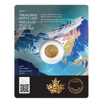 Kanada - 5 CAD Treasured Gold Maple Leaf Seetaucher (Loon) 2027 - 1/10 Oz Gold