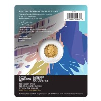 Kanada 5 CAD Treasured Gold Maple Leaf Seetaucher (Loon) 2027 1/10 Oz Gold Rückseite