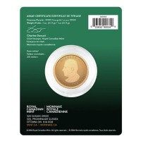 Kanada 200 CAD Purest Maple Leaf 2027 1 Oz Gold Reverse Proof Rückseite