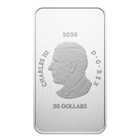 Kanada 20 CAD Gibraltar Point: Leuchtturm 2026 1 Oz Silber PP Color Rückseite