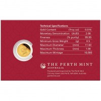 Australien - 2 AUD Lunar III Ziege 2027 - 0,5g Gold