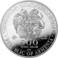 Armenien Arche Noah 2026 1 Oz Silber Rückseite