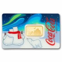 Goldbarren - PAMP Coca Cola(R) Polar Bears 3 - 5g Gold