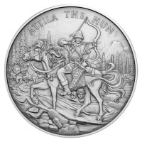 Legendary Warriors - (15.) Attila der Hunne - 1 Oz Silber
