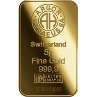 Goldbarren Argor-Heraeus Lunar Jahr der Ziege 2027 5g Gold Rückseite