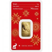 Goldbarren - Argor-Heraeus Lunar Jahr der Ziege 2027 - 5g Gold
