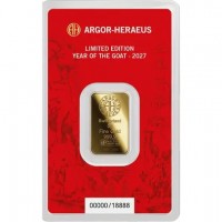 Goldbarren - Argor-Heraeus Lunar Jahr der Ziege 2027 - 5g Gold