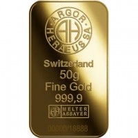 Goldbarren Argor-Heraeus Lunar Jahr der Ziege 2027 50g Gold Rückseite