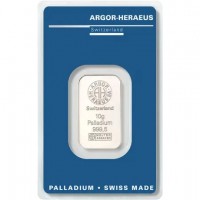 Schweiz - Argor-Heraeus Palladiumbarren - 10g Palladium