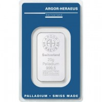 Schweiz - Argor-Heraeus Palladiumbarren - 20g Palladium
