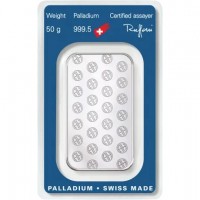 Schweiz - Argor-Heraeus Palladiumbarren - 50g Palladium