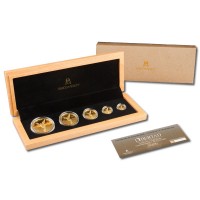 Mexiko Libertad Siegesgöttin 5-Münzen-Satz 2026 1,9 Oz Gold Rückseite