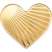 Cook Islands - 5 CID Golden Highlights: Herz mit Sonne 2026 - 0,5g Gold