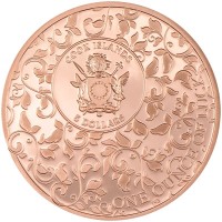 Cook Island 5 CID Vierblättriges Kleeblatt 2027 1 Oz Silber (PP, Gilded) Rückseite