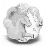 Kanada - 15 CAD Lunar Pferd 2014 - 1 Oz Silber Lotus