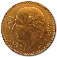 Mexiko 10 Pesos Hildalgo 7,50g Gold