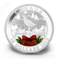 Kanada - 10 CAD Ein Rebhuhn im Birnbaum 2013 - 1/2 Oz Silber
