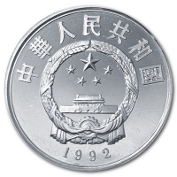 China - 5 Yuan Marco Polo 1992 - 15g Silber PP