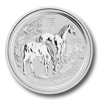 Australien - 10 AUD Lunar II Pferd 2014 - 10 Oz Silber