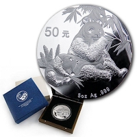 China - 50 Yuan Panda 2007 - 5 Oz Silber