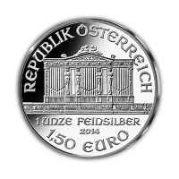 sterreich - 1,5 EUR Wiener Philharmoniker 2014 - 1 Oz Silber