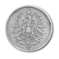 Deutsches Kaiserreich 1 Mark (Diverse) ca. 5g Silber Rckseite