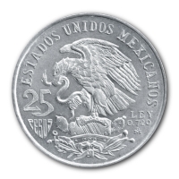 Mexiko 25 Pesos Olympiade 1968 Silbermnze Rckseite