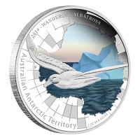 Australien - 1 AUD Antarctic Territory Albatross 2014 - 1 Oz Silber