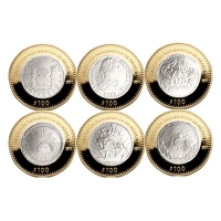Mexiko - Numismatic Heritage Ausgabe 2011 - 6 * 0,5 Oz Silber