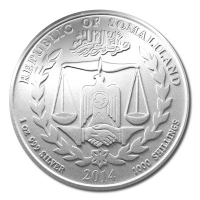 Somaliland - Lunar Jahr des Pferd 2014 - 1 Oz Silber