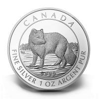 Kanada - 5 CAD Polarfuchs 2014 - 1 Oz Silber PP
