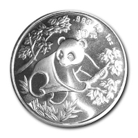 China - 10 Yuan Panda 1992 - 1 Oz Silber