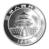 China - 10 Yuan Panda 1992 - 1 Oz Silber